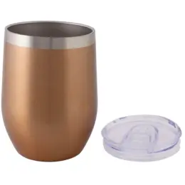 300ml Coffee & Wine Tumbler Copper Open